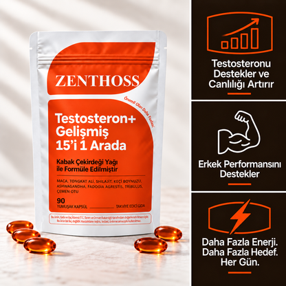 Testosterone | 15'i 1 Arada Gelişmiş Yumuşak Kapsüller